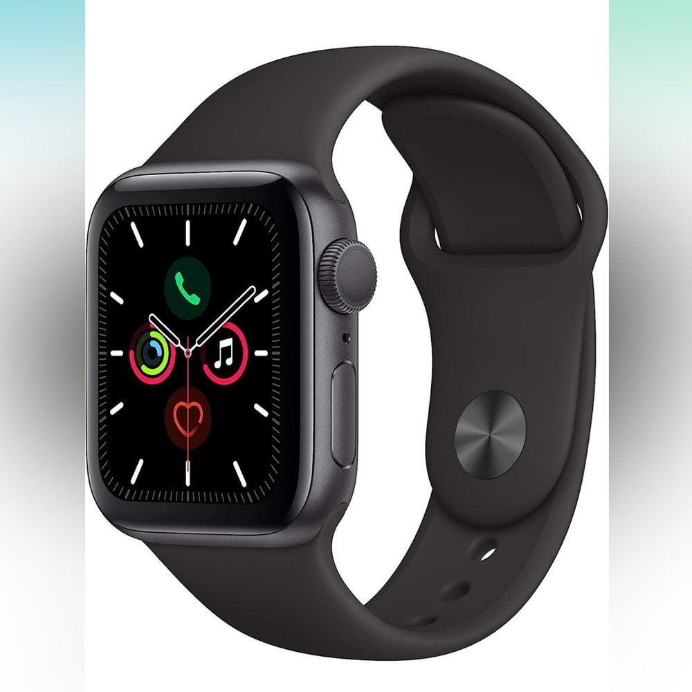 Apple Watch Series 5 (GPS,44MM) - Space Gray Aluminum Case with Black Sport Band